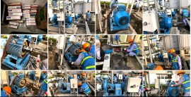 THAY VÒNG BI ĐỘNG CƠ BƠM CÔNG NGHIỆP TẠI NHÀ MÁY NHẬT BẢN.