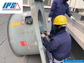 SỬA CHỮA QUẠT HÚT CÔNG NGHIỆP TẠI NHÀ MÁY SẢN XUẤT HƯNG YÊN.
