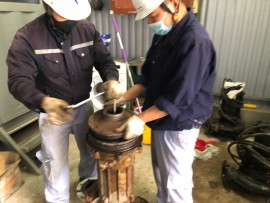 SỬA CHỮA VÀ BẢO TRÌ MÁY BƠM CHÌM EBARA, TSURUMI TẠI IPS.