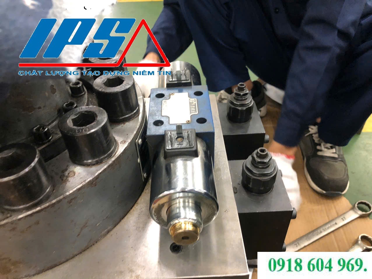 SỬA CHỮA HỆ THỐNG VAN MÁY ÉP THỦY LỰC CÙNG IPS.