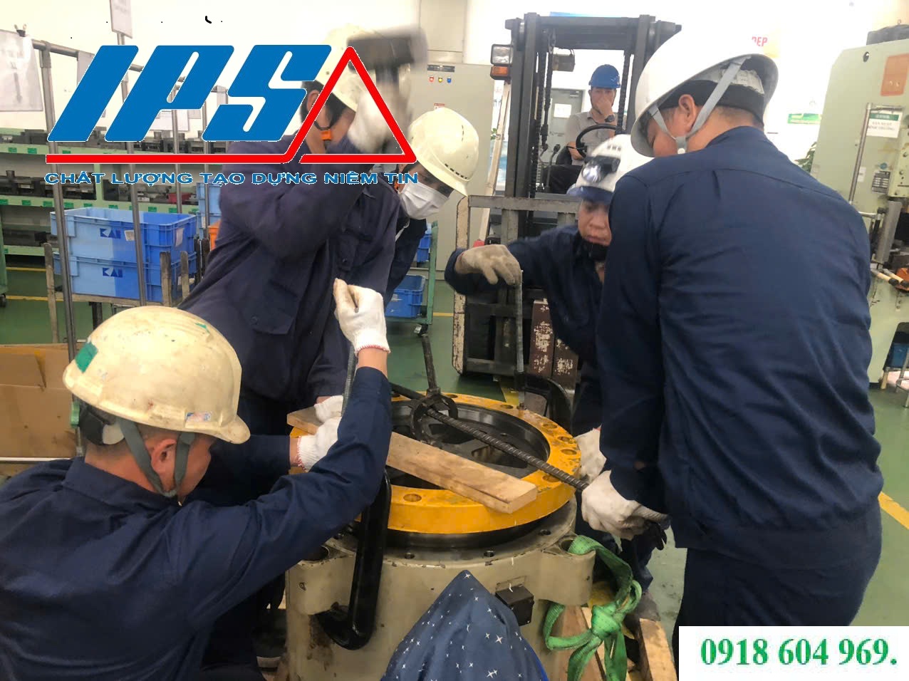 IPS XỬ LÝ MÁY ÉP THỦY LỰC BỊ RUNG VÀ TIẾNG ỒN LỚN.