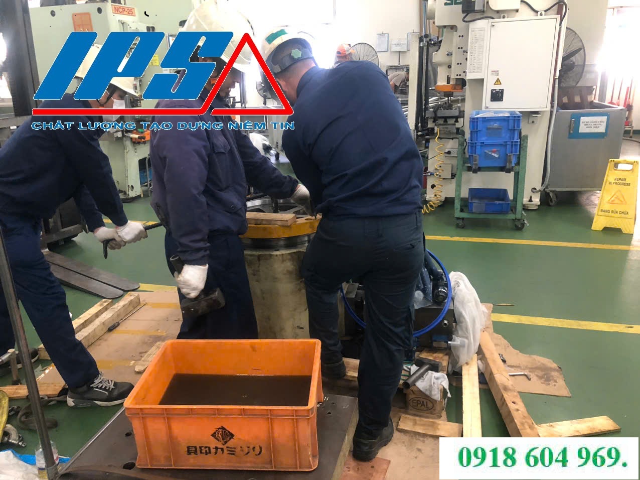 DỰ ÁN NÂNG CẤP MÁY ÉP THỦY LỰC BỞI IPS.