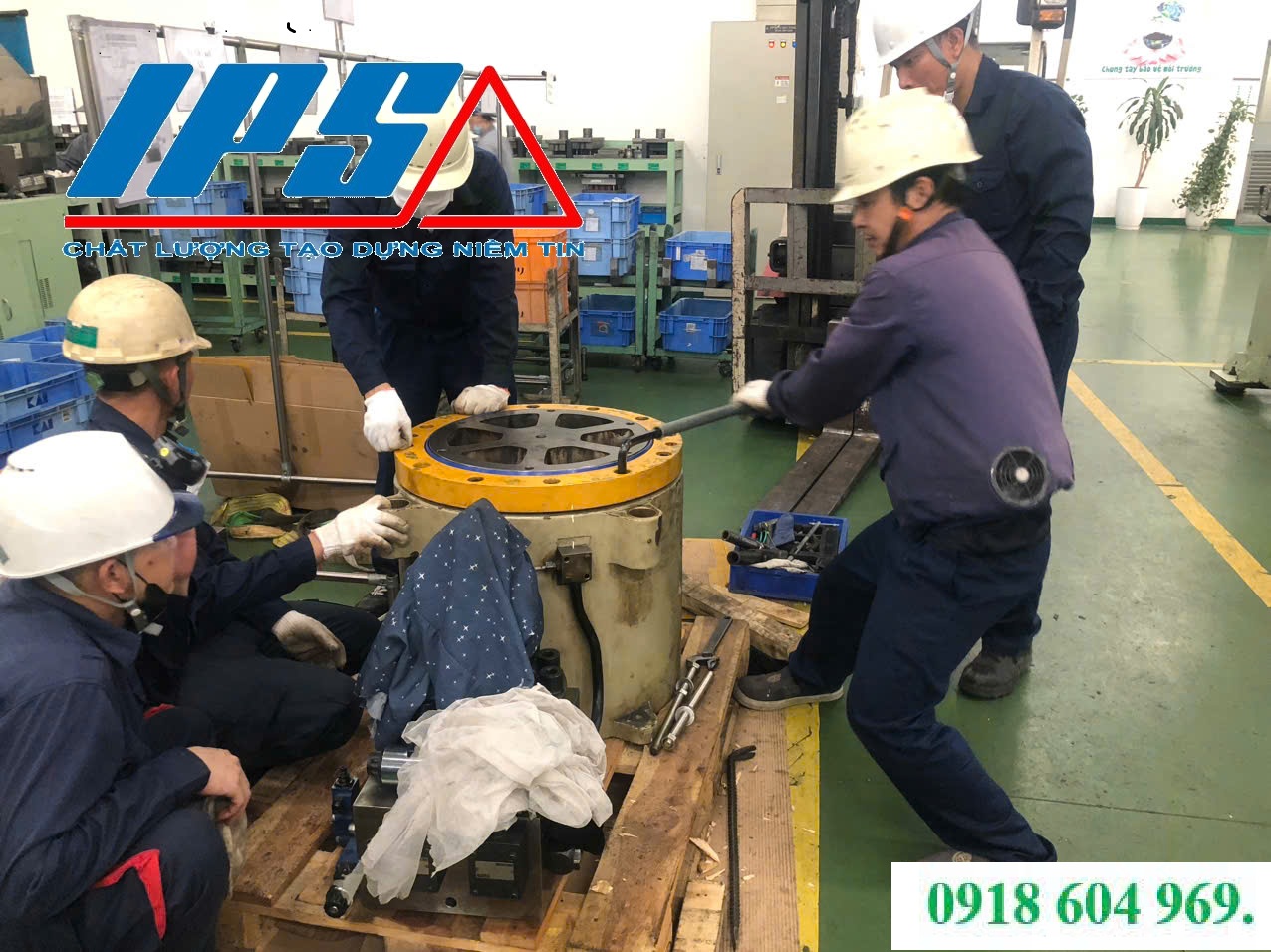 IPS – GIẢI PHÁP SỬA CHỮA MÁY ÉP THỦY LỰC TIẾT KIỆM CHI PHÍ CHO NHÀ MÁY NHẬT.