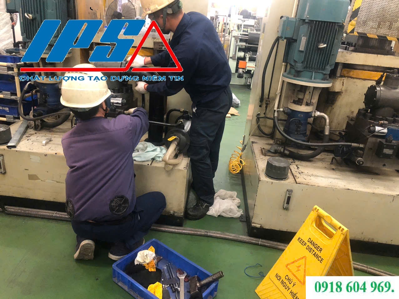 IPS XỬ LÝ SỰ CỐ MÁY ÉP KHẨN CẤP TRONG 24H.