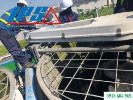 SỬA CHỮA THÁP GIẢI NHIỆT CHO CÁC NHÀ MÁY TRONG KHU CÔNG NGHIỆP.