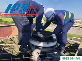 QUY TRÌNH SỬA CHỮA THÁP GIẢI NHIỆT CHO KHU CÔNG NGHIỆP.